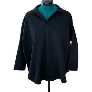 Pomander Place XXL black v-neck sweatshirt